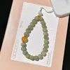 Lanyard para Teléfono de Raíz de Bodhi Natural con Colgante de Cuentas, Exquisito y de Alta Gama, Accesorio de Muñeca de Estilo Artístico y Sencillo para Hombres y Mujeres