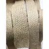 9cm 6cm 5CM de largura fita plana de juta corda plana de juta material de cinta de cinto de decoração de embalagem