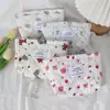 Bolsa de Algodón Acolchada Estilo Coreano Linda para Labiales, Cartera Dulce para Damas, Neceser Portátil, Bolsa de Maquillaje