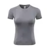 Xin Sheng He Top de Yoga Feminino Verão Justo Manga Curta Absorvente de Suor Secagem Rápida Fitness Esportes Camiseta