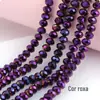 Venda Quente Transfronteiriça Contas de Cristal de Vidro Contas Soltas Roda Pulseiras Facetadas Acessórios de Joias Contas Planas de Cristal Contas