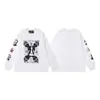 Melancolía Rico Segunda Generación Erd Boceto Graffiti Transfronterizo Nueva Moda Urbana Marca Casual Holgada Camiseta de Manga Larga con Estampado para Otoño