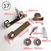 Máquina de correas rueda guía de urdimbre y bobinado anillo de tensión tensor resorte guía de hilo guía de hilo pinza de hilo hilo anti-salto
