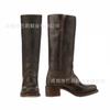 Exportação Transfronteiriça Nova Era Europeia e Americana Retrô Botas de Cowboy Ocidentais Femininas Tamanho Grande 40-46