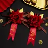 Lapela de Casamento Atacado Noivo Noiva Casamento Padrinho Madrinha Broche Suprimentos de Casamento de Alta Qualidade Lapela Casamento Conjunto Completo