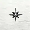 Pendientes serie tinta negra de aleación de titanio F-136, rosca interna de titanio G23, anillos de labio de circonita cúbica, joyería para piercing