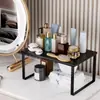 Prateleira de Armazenamento em Camadas Casual para Bancada de Cozinha Prateleira de Armazenamento Multifuncional para Bancada Prateleira de Armazenamento para Cosméticos em Mesa de Quarto
