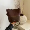 Bolsa Transversal Feminina Estilo Western Suede Estampa de Leopardo 2024 Inverno Retro Casual Bolsa de Passeio Mais Fácil de Combinar Bolsa de Ombro para o Trabalho