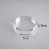 Soporte de Exhibición Cilíndrico de Acrílico, Soporte de Exhibición de Joyería Altamente Transparente, Base Elevadora para Cosméticos, Soporte para Modelo de Mano
