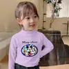 Y2144# Camiseta feminina de veludo alemão de manga longa, nova para primavera e outono, T-shirt solta para senhoras, T-shirt básica versátil, T-shirt nova de outono