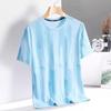 Playera de Secado Rápido para Hombre de Manga Corta Verano Nueva Moda de Marca Cuello Redondo Combinable Top Delgado Camiseta de Media Manga Ropa de Hombre