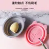 Brocha de Maquillaje, Borla para Polvo, Herramienta Esponja de Belleza, Tazón Plegable de Silicona, Herramienta Mágica de Limpieza, Almohadilla de Limpieza que No Daña las Cerdas, Tazón de Limpieza Portátil