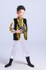 Traje de Xinjiang Infantil para o Dia de Ano Novo Masculino e Feminino Minorias Uigur Cazaque Hui Estilo de Palco Traje de Dança