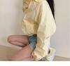Estilo Nuevo de Verano 2026 Moda Coreana Sencilla y Única Chaqueta Corta con Solapa para Proteger del Sol Casual Holgada Perezosa Ropa con Protección Solar para Mujer