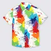 Ilha de Hainan Camisa Floral de Manga Curta Roupa de Praia Sanya Havaí Tailândia Viagem Masculina Casal Casual Solta