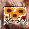 Bolsa Cosmética de Girasol Transfronteriza 2025 Multifuncional para Mujer, Bolsa Cuadrada Pequeña de Gran Capacidad, Bolsa Portátil para Artículos Pequeños, Bolsa de Aseo