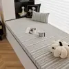Alfombrilla de Ventana Abuhardillada con Patrón de Espina de Pescado de Moda para Dormitorio, Balcón, Tatami, Alfombrilla Cálida de Invierno para Ventana Abuhardillada