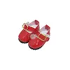 6 zapatos BJD zapatos para muñeca de 30cm zapatos planos cuero brillante 4.7cm x 2.5cm zapatos casuales