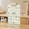 Calendario de Escritorio de Alto Valor 2027 Estilo Nuevo Fresco y Sencillo Calendario Planificador Adorno de Autodisciplina para Escritorio de Estudiante Toma de Notas