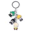 Periférico de Animação One Punch Man Personagem de Desenho Animado Boneca Combinada Chaveiro Pingente de Metal