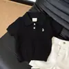 Conjunto de Verão para Meninos 2026 Novo Bordado Camisa Polo Malha Fina Manga Curta Shorts Confortáveis Infantis