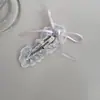 Novo Estilo Ballet de Verão Doce Renda Pérola Laço Fita Grampo de Cabelo Presilha Lateral Presilha para Cabelos Quebrados Acessórios de Cabelo