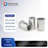 Porca rebitável de aço inoxidável com cabeça escareada grande 304 furo passante porca rebitável de tração com cabeça escareada grande com ranhura vertical porca rebitável de tração com cabeça escareada grande com ranhura vertical Rebite