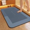 Tapetes de Chão para Banheiro Mais Vendidos da Temu, Absorventes de Água, Antiderrapantes, Macios de Lama de Diatomáceas, Tapetes Espessos de Secagem Rápida para Vaso Sanitário, Atacado