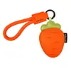 Colgante de Zanahoria de Cuero Vegetal Original Llavero de Pimiento de Dibujos Animados Lindos para Niñas Llavero de Lujo Accesorio para Bolso
