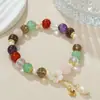 Pulsera de Perlas de Agua Dulce Cuentas Elásticas Pulsera Estilo Chino Nuevo Cristal Natural Nueva Moda Regalo Original de Vacaciones Mayoreo