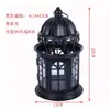 Estilo Europeu Ferro Forjado Vidro Pastoral Retro Vento Lâmpada Suporte de Vela Ornamento Nórdico Romântico Casa Suporte de Vela Lanterna Decorativa