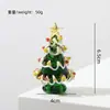 Vidro Esmaltado Zibo 6,5cm Ornamento Sólido de Árvore de Natal Decoração de Natal Ornamento Criativo para Mesa Artesanato Transfronteiriço