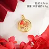 Colar Banhado a Ouro de Longa Duração com Ábaco Esmaltado de Leão e Pingente de Peixe Koi Animal Auspicioso, Nova Joia de Imitação Estilo Chinês para Comércio Transfronteiriço