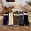 Calcetines de Lana de Seda con Aislamiento Térmico para Mujer, Adelgazantes, Cálidos para Otoño e Invierno, Bloques de Color, Calcetines Largos de Estilo Japonés para Mujer