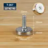 Pies niveladores engrosados y ajustables para mesas y sillas de muebles, a prueba de humedad, resistentes a la humedad, almohadillas para pies que aumentan la altura con tornillos, amortiguadoras, reductoras de ruido, almohadillas para pies ajustables