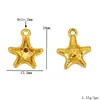 20 Estilos de Colgantes de Estrella de Mar de Acero Inoxidable Serie Oceánica para Manualidades Collares, Pendientes, Colgantes, Accesorios para Ropa y Bolsos de Estrella de Mar