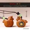 Cadena para Teléfono Móvil con Borla Colgante Caballo del Zodiaco de Madera de Durazno Sándalo Verde Llavero para Hacerse Rico Rápido Encanto de Bolsa de Buena Suerte Año del Caballo