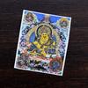 Pintura Thangka Tibetana Pintada a Mano en Oro Cinco Maestros Manjusri Ocho Guardianes Pintura Thangka Pintada a Mano Núcleo Especial Pintura Thangka Núcleo