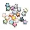 Novo pingente de estrela de cinco pontas mágica com furo de 8 mm, contas de vidro de cristal, acessórios para joias artesanais DIY, atacado