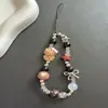 Estilo Ins Fofo Versátil Marrom Estrela Gato Kt Pulseira Pingente para Capa de Celular Cordão para Câmera Ccd