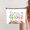 Bolsa de Cosméticos Impresa de Amazon para Mujer, Gran Capacidad, Regalo para Maestras, Bolsa de Almacenamiento de Artículos de Tocador Diarios, Bolsa de Cosméticos Ligera