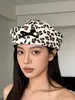 Gorra Azul Marino Bordada Europea y Americana Cosplay Uniforme de Policía Femenino Sombrero de Otoño e Invierno para Actuación Circunferencia de Cabeza Grande Sombrero de Marinero Japonés para Mujer