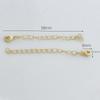 Aleación 18K14K pulsera tejida a mano con cuentas collar llavero más cadena larga cadena de cola accesorios de joyería
