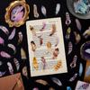 Fantasia cor pena pvc jornal saco de papel adesivos à prova d' água jornal copo de água material decorativo adesivos diy