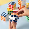Competencia de Cubo Rubik de Tres Capas para Niños, Juguete Educativo Versátil para Principiantes, Popular entre Estudiantes de Jardín de Infancia, Cubo Rubik Negro Suave