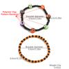 Set de Pulseras Transfronterizas Más Vendido en Amazon Cuentas de Arroz Calabaza Naranja Calavera Colgante Pulsera de Cuentas de Halloween