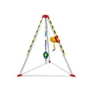 Trípode pequeño de rescate superior, cable de rescate pequeño superior telescópico, trípode de rescate de aleación de aluminio para elevación de cabeza de pozo
