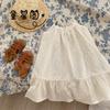 Falda de verano con volantes para niña, falda con tirantes, estilo coreano, estilo estrella, para bebé