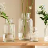 Vaso de Vidro Marrom Insulano Celebridade da Internet Retrô Arranjo de Flores Transparente Marrom Arranjo de Flores com Cultura de Água Ornamentos