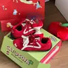 Zapatos Manzana Roja Primavera 2025 Combinación Perfecta Zapatos de Año Nuevo Zapatos de Suela Gruesa Ultra Ligeros Casuales Suela Fina Zapatos de Carrera Rojos